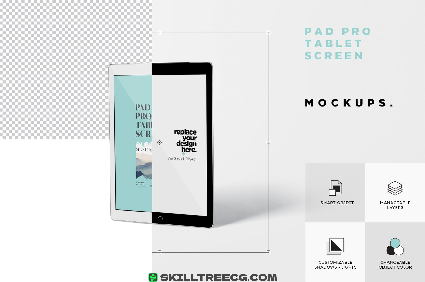 图片[5]-Pad Pro Tablet Screen Mockup Set（492267）-技能树